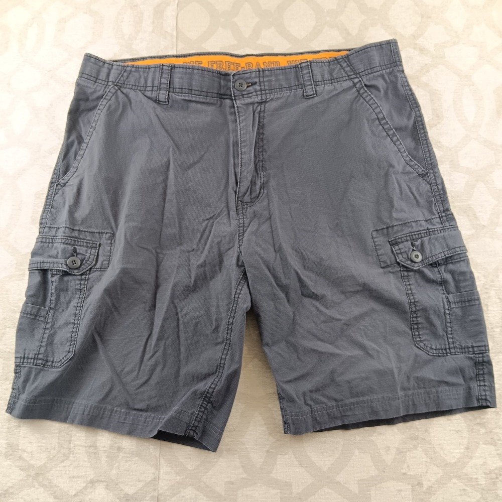 Wear‎ First Mens Cargo Shorts Gray Size 40 Cotton Spandex Casual Outdoor